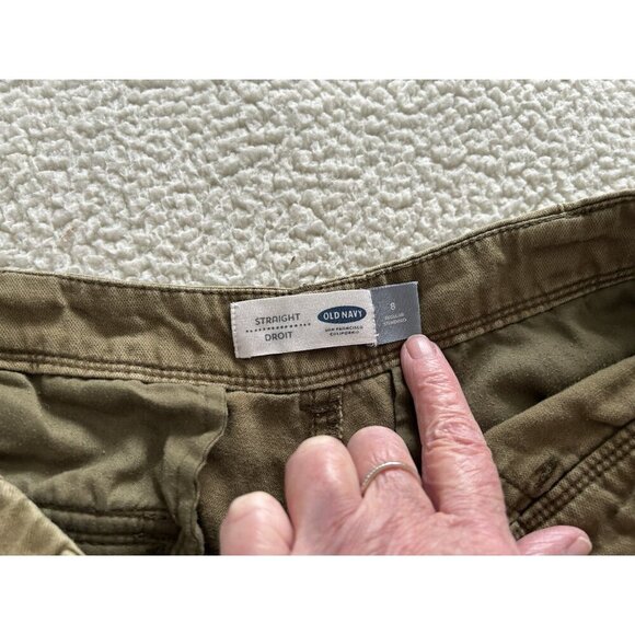Old Navy Heritage Straight/Droit Women's Crop Pants Olive Green Size 8 - Picture 5 of 10
